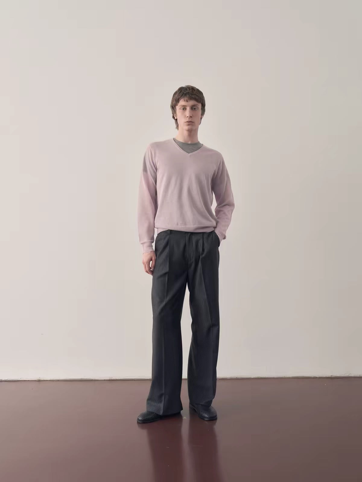 Retro R21|Sheer Open-Knit Sweater Hoodie