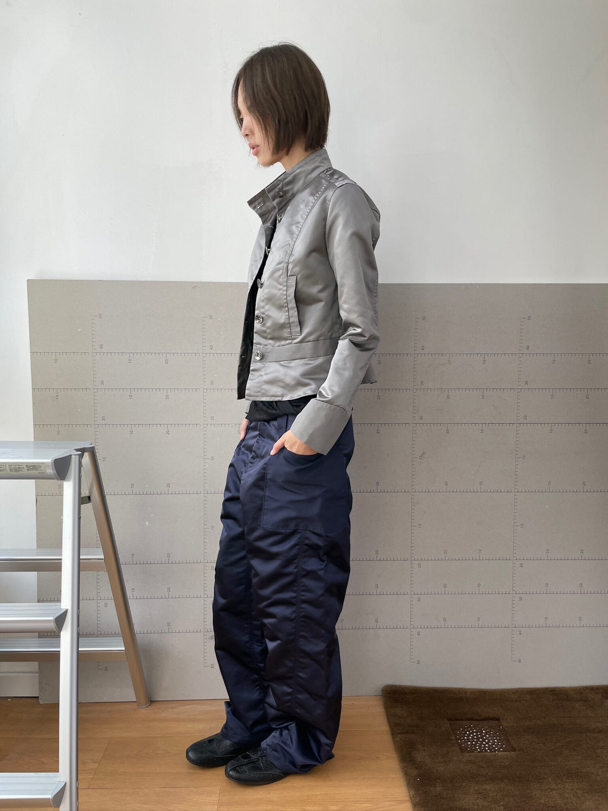 NATURAY|Stand-Collar Nylon Jacket