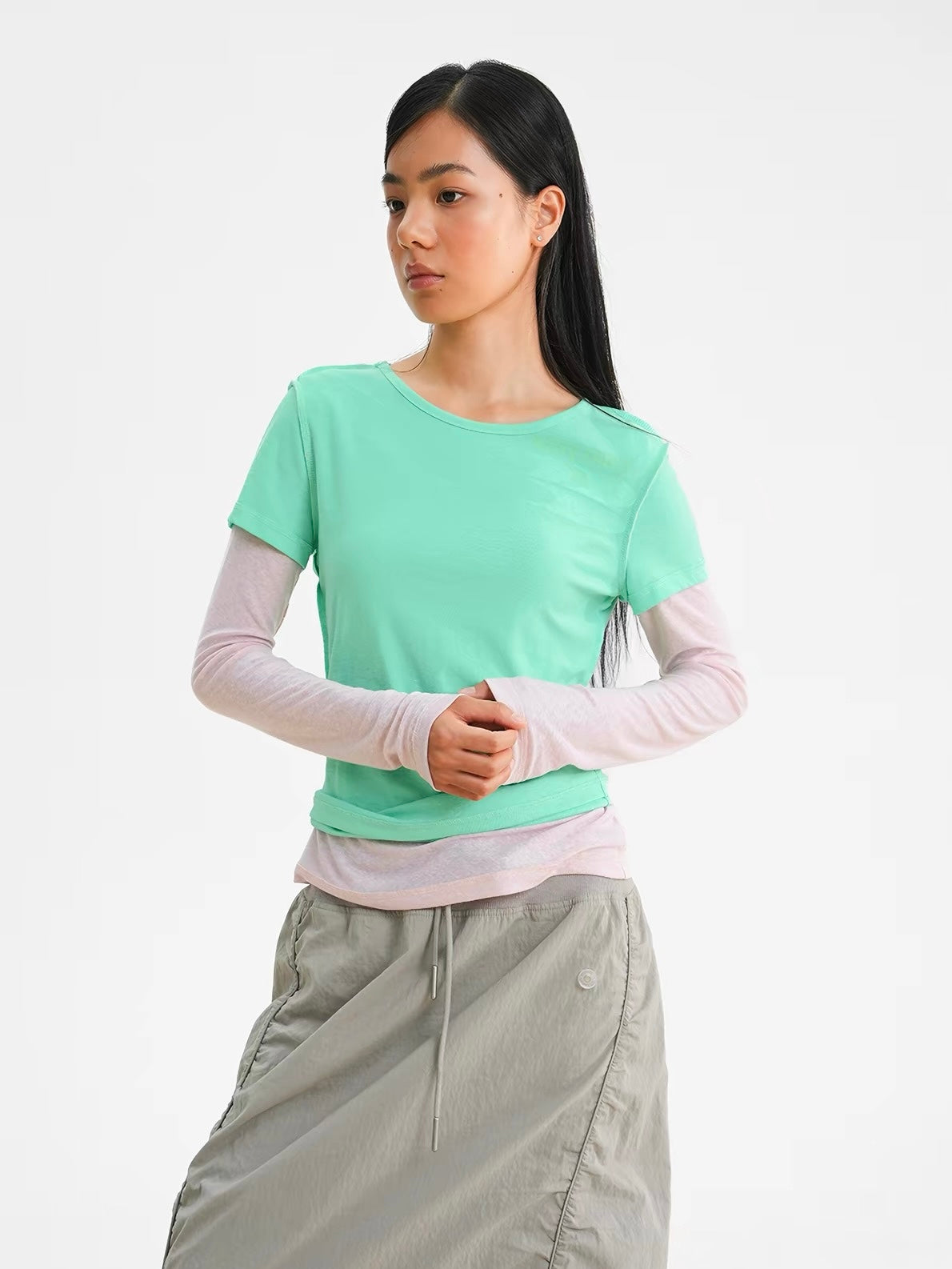 CryingCenter｜Double-Layered Linen T-Shirt