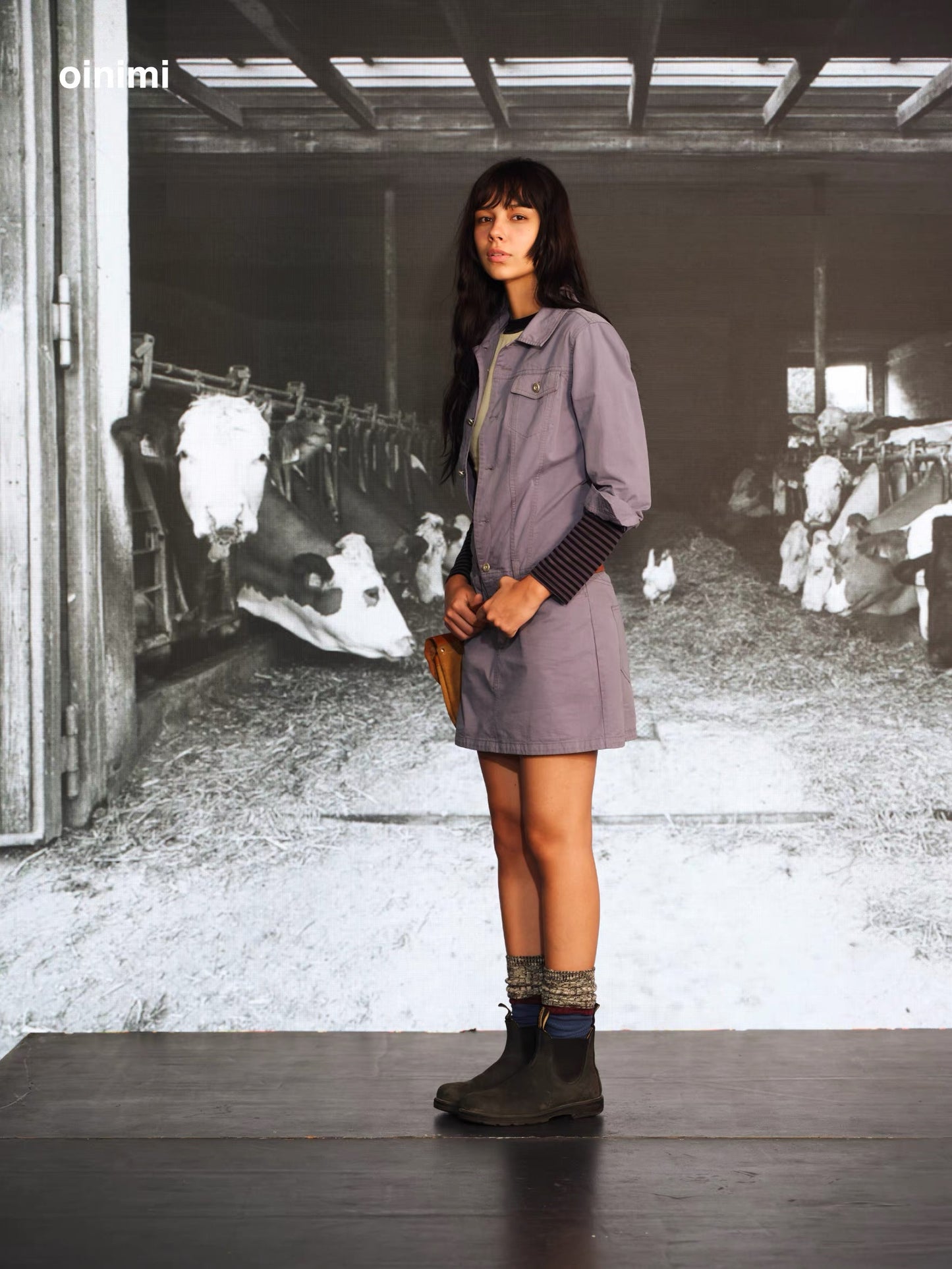 oinimi｜Multi-Pocket Utility Jumpsuit Dress