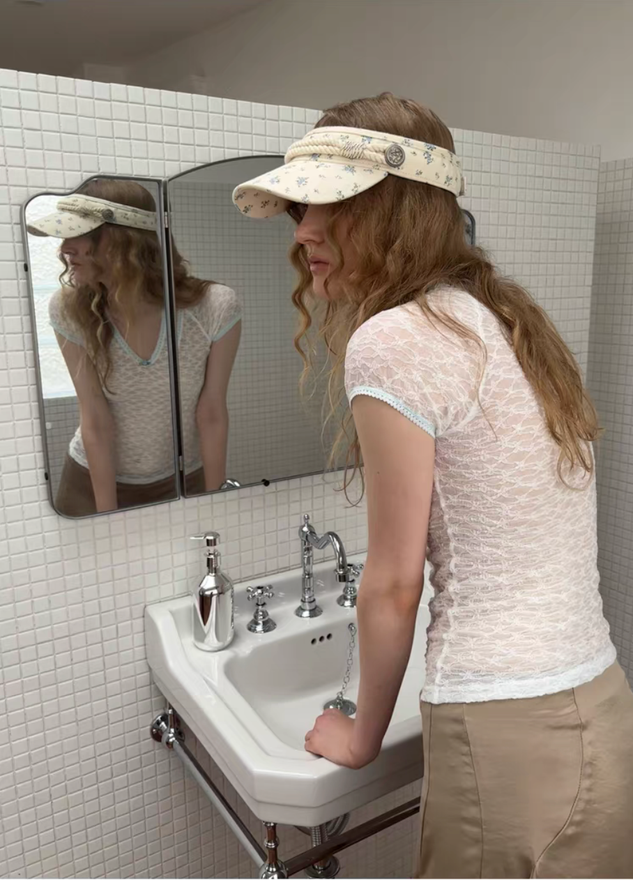 O’clock｜Mint Floral Summer Visor