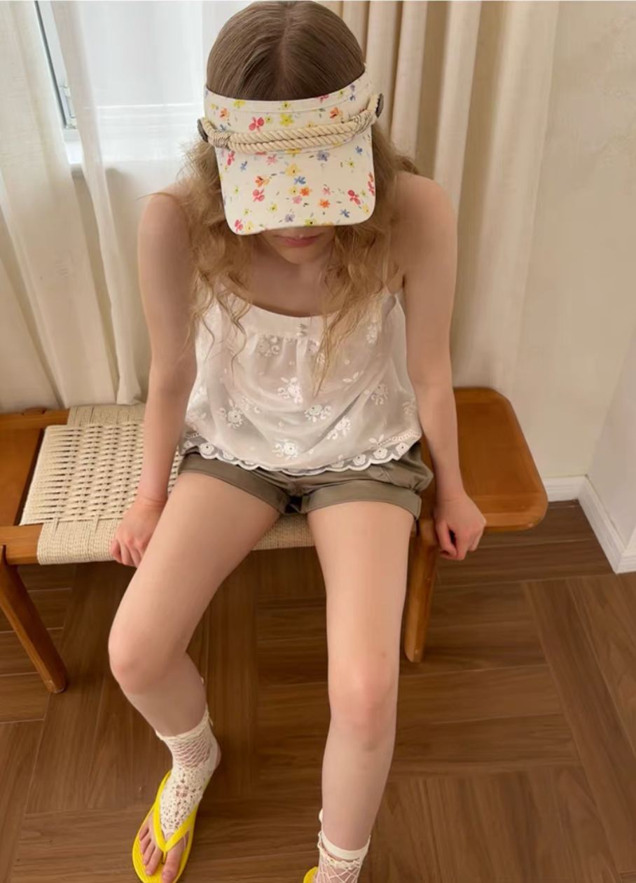 O’clock｜Mint Floral Summer Visor
