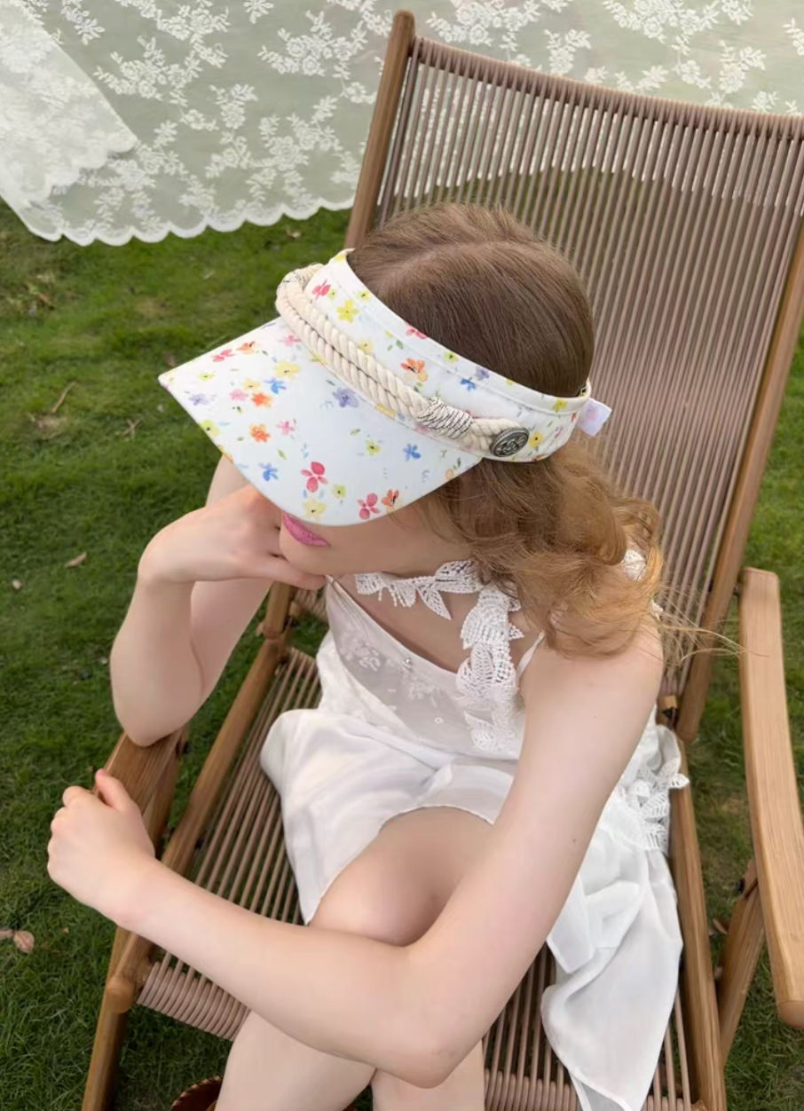 O’clock｜Mint Floral Summer Visor