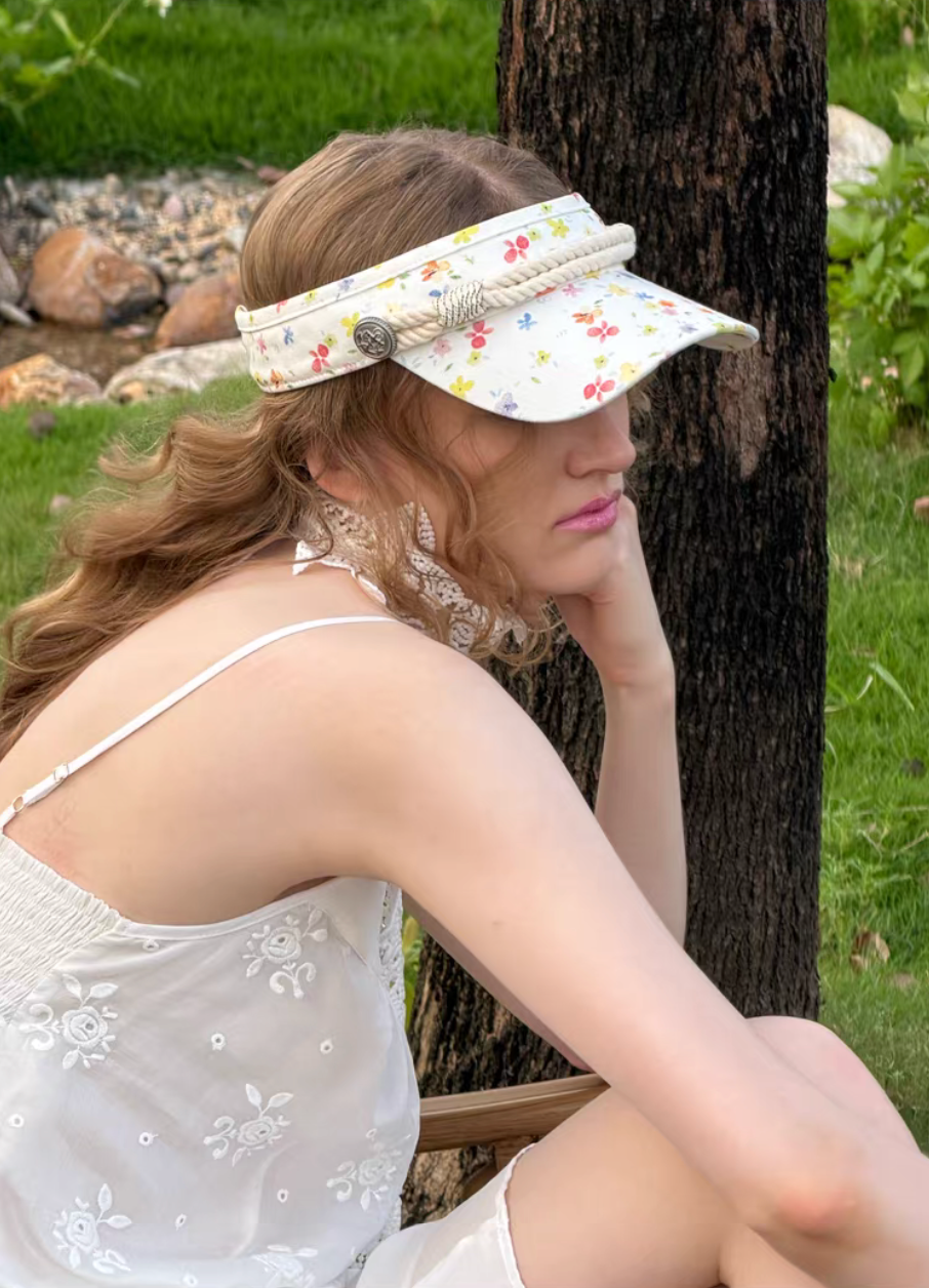 O’clock｜Mint Floral Summer Visor