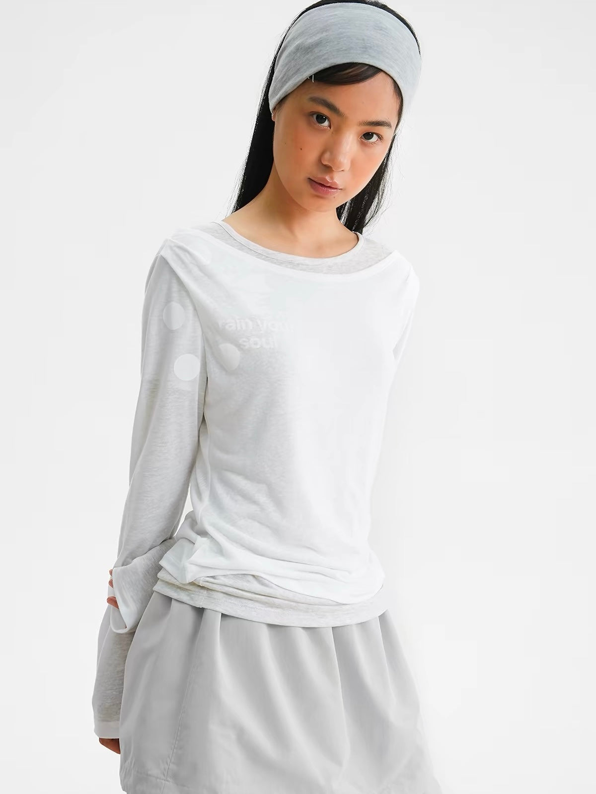 CryingCenter｜Double-Layered Linen T-Shirt