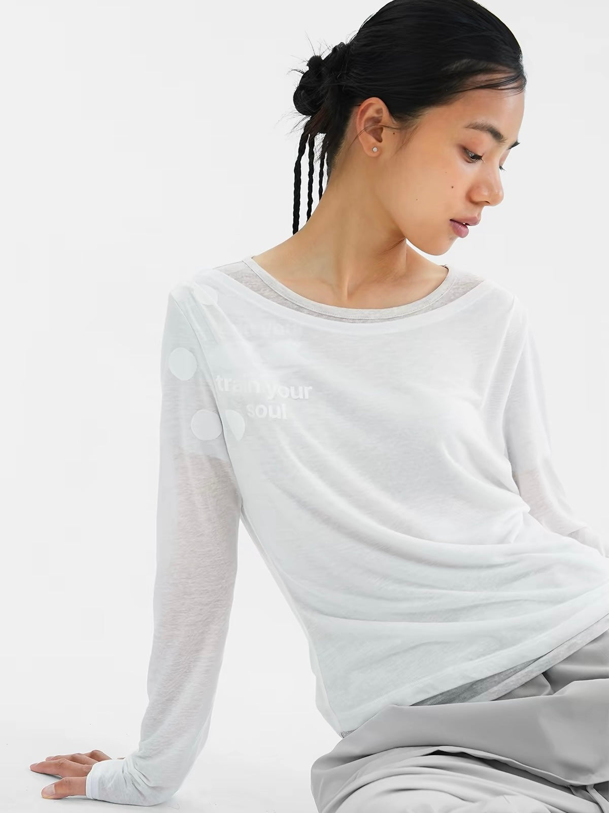 CryingCenter｜Double-Layered Linen T-Shirt