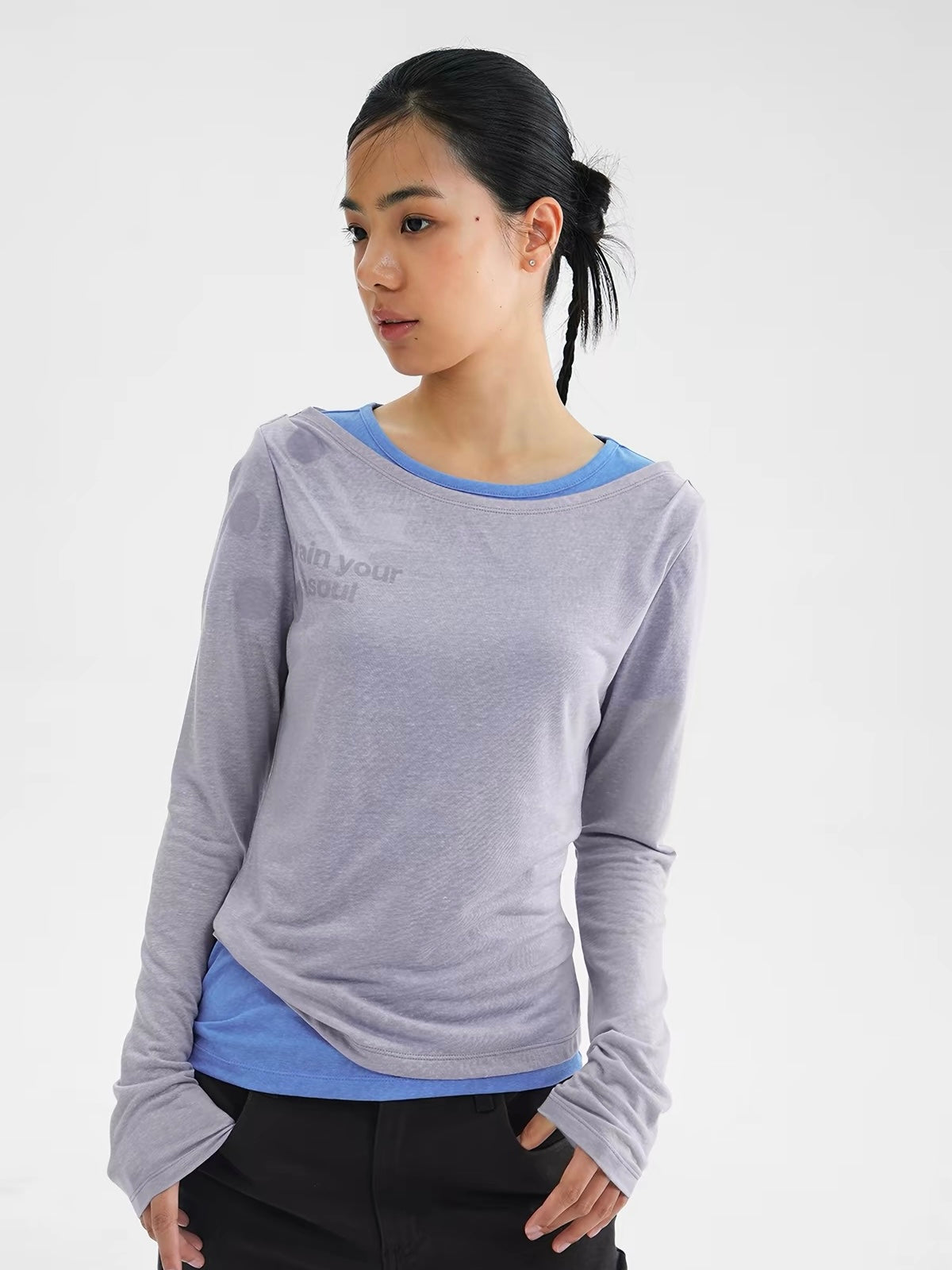 CryingCenter｜Double-Layered Linen T-Shirt