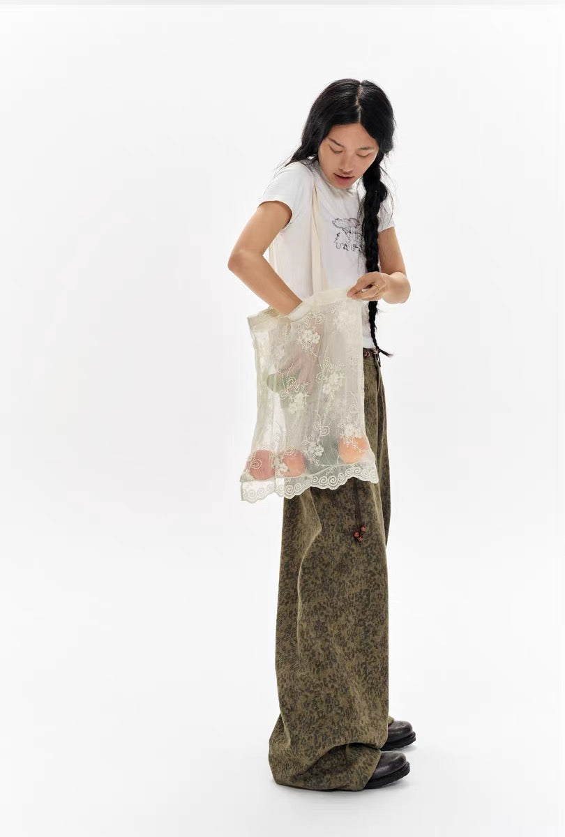 oinimi｜Embroidered Lace Tote Bag