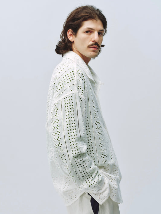 Simple Project｜Eyelet Embroidery Shirt