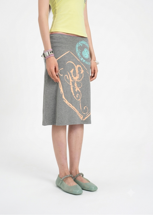 Sunny Shell | Drapey Button Pocket Skirt