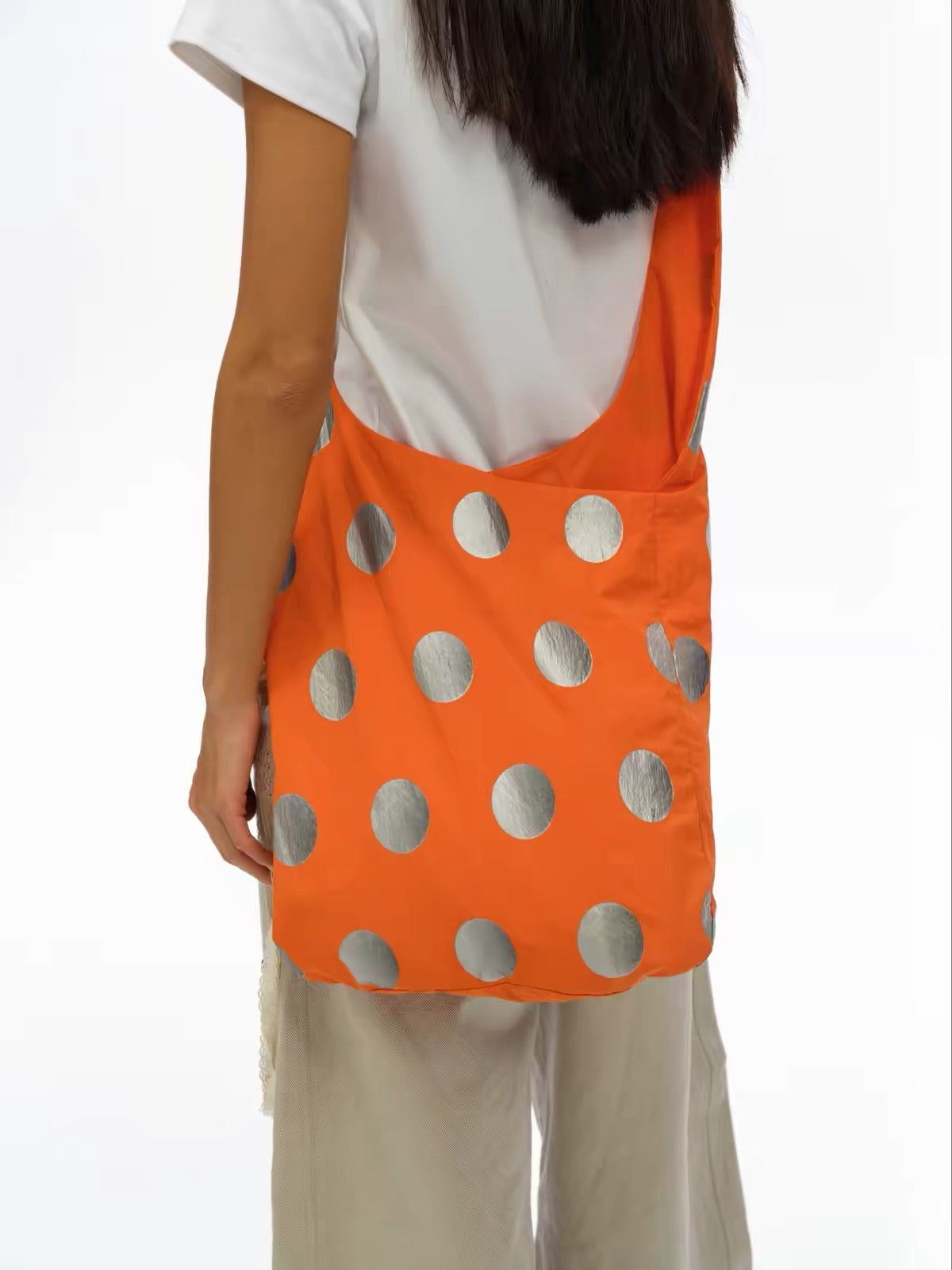 oinimi|Silver Polka Dot Crossbody Bag