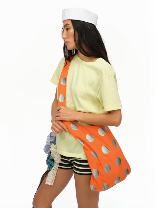 oinimi|Silver Polka Dot Crossbody Bag