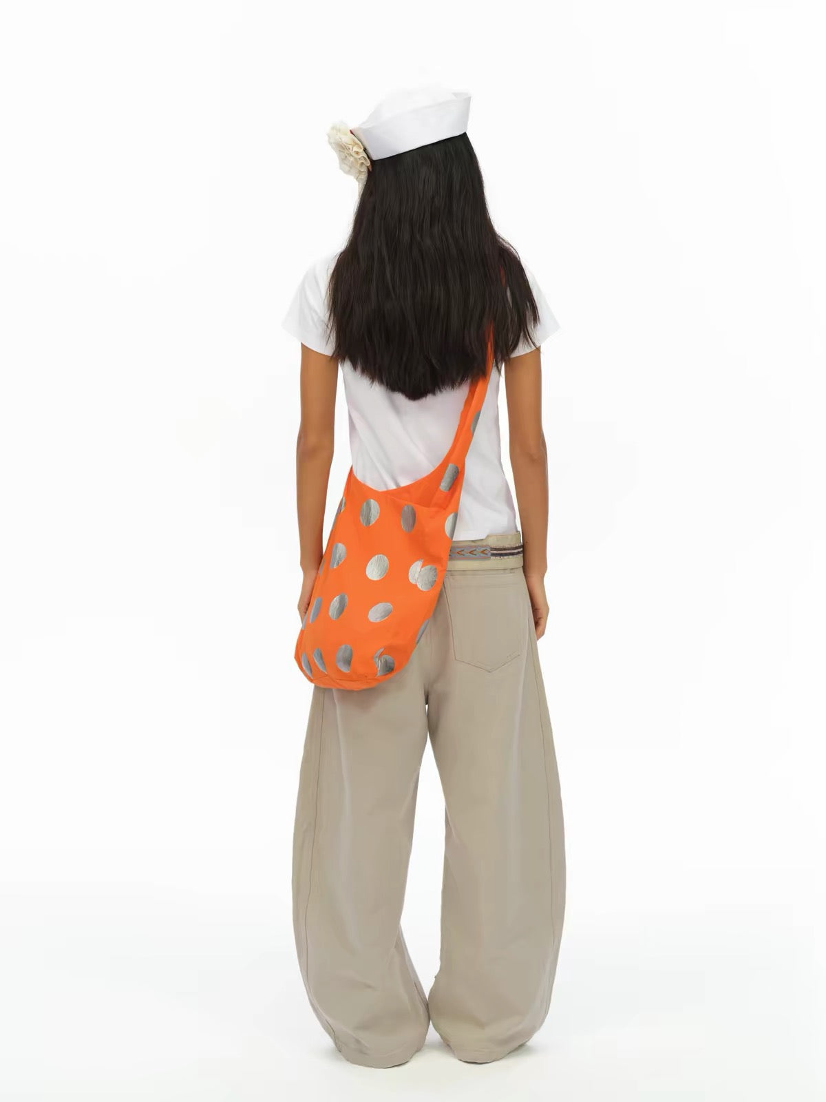 oinimi|Silver Polka Dot Crossbody Bag