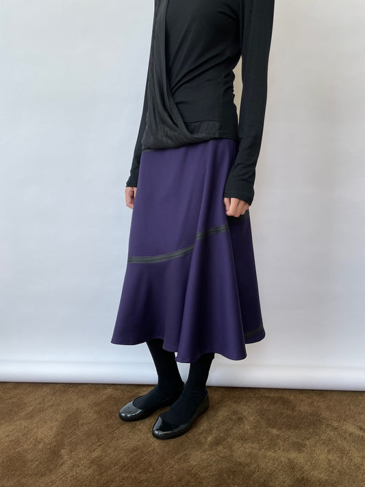 NATURAY｜Purple Bonded Skirt