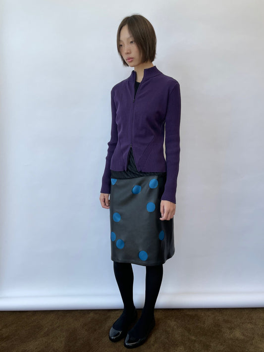 NATURAY｜Purple Knit Cardigan